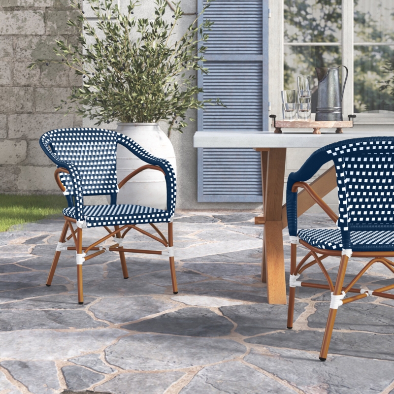 Azier Outdoor Stacking Dining Armchair