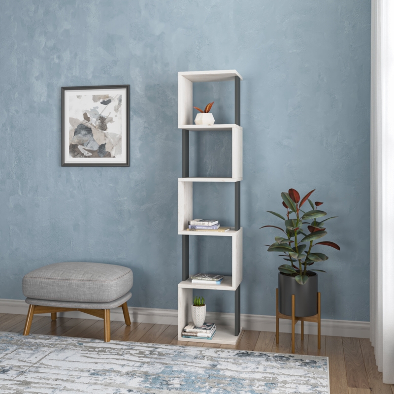Basibul Geometric Bookcase