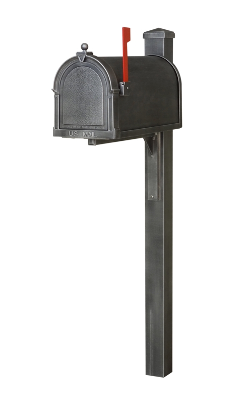 Berkshire Post Mounted Mailbox