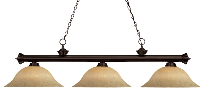Bessette 3 - Light Bronze Pool Table Lights Pendant