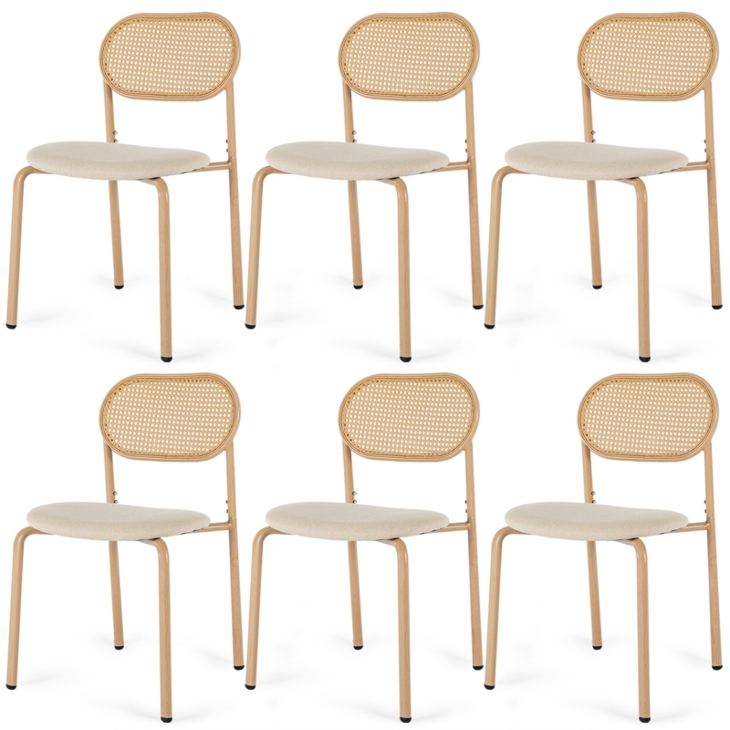 Bireuen Linen Upholstered Stacking Side Chair