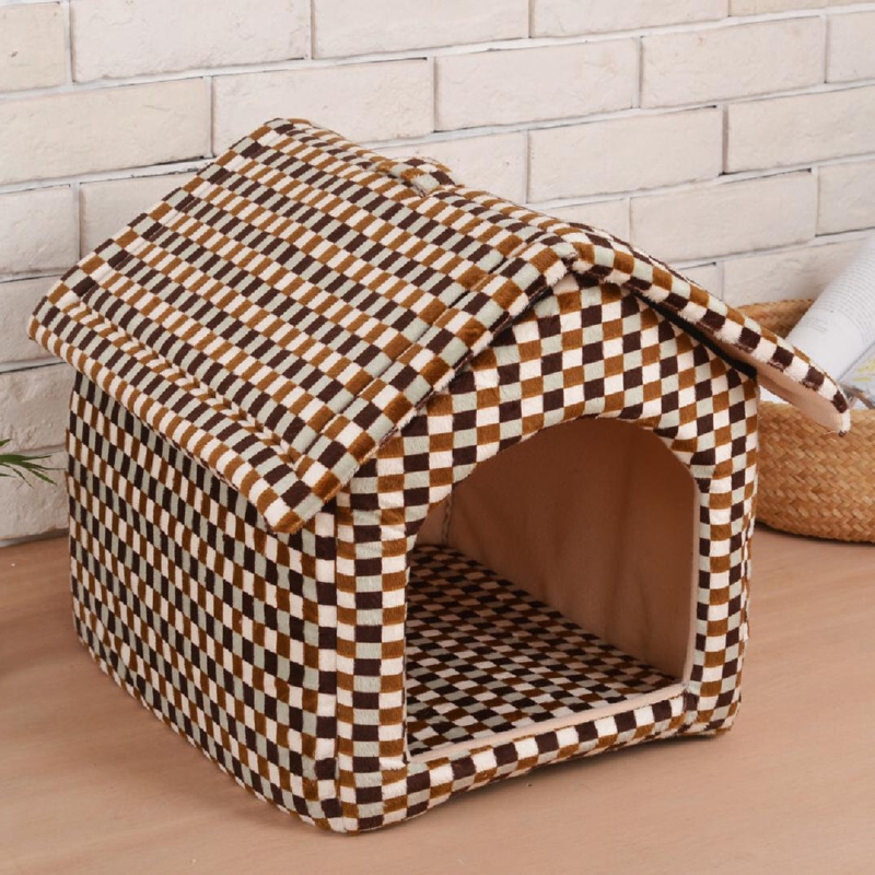 Blackhall Dog Kennel Can Unpick And Wash The Four Seasons General Cat Litter Enclosed Don't Wild Pet House Dogs Teddy Supplies Warm Leopard Grain In Winter