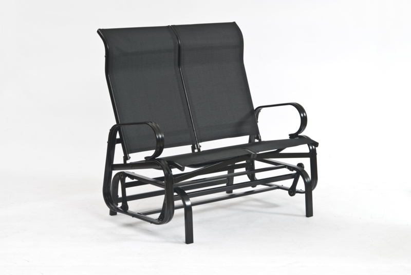 Blasa Powder Coated Steel Outdoor Glider Chair