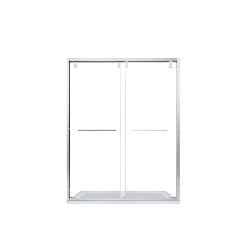 Brescia 52" - 56" W x 76" H Double Sliding Framed Shower Door