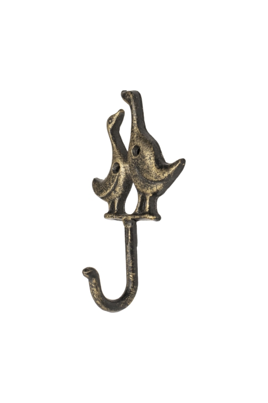 CAST IRON HOOK - FantasHome Wall Mounted Cast Iron Home Dcor Single Hook (Ducks)