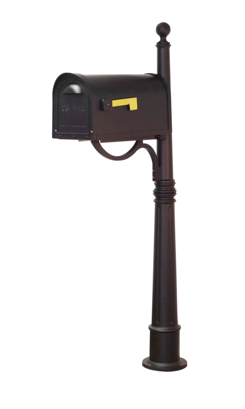 Classic Curbside Locking Mailbox with Post Included