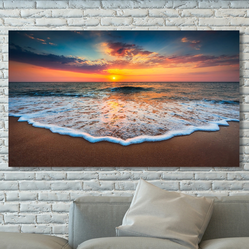 'Cloudscape Over the Sea 4' Photographic Print on Wrapped Canvas