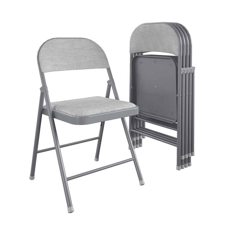 COSCO SmartFold Fabric Folding Chair (Set of 4)
