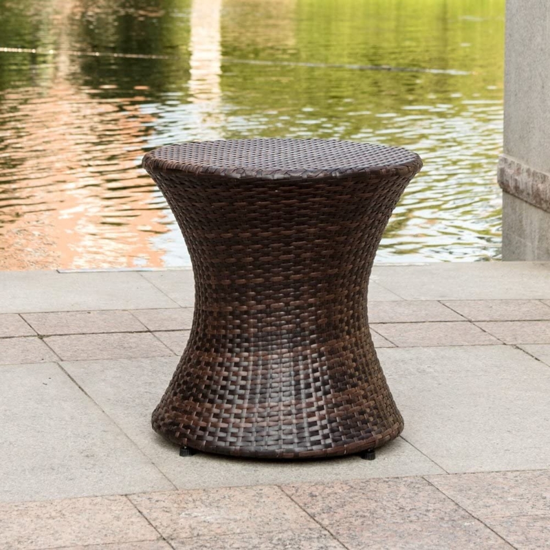 Desplaines Rattan Side Table