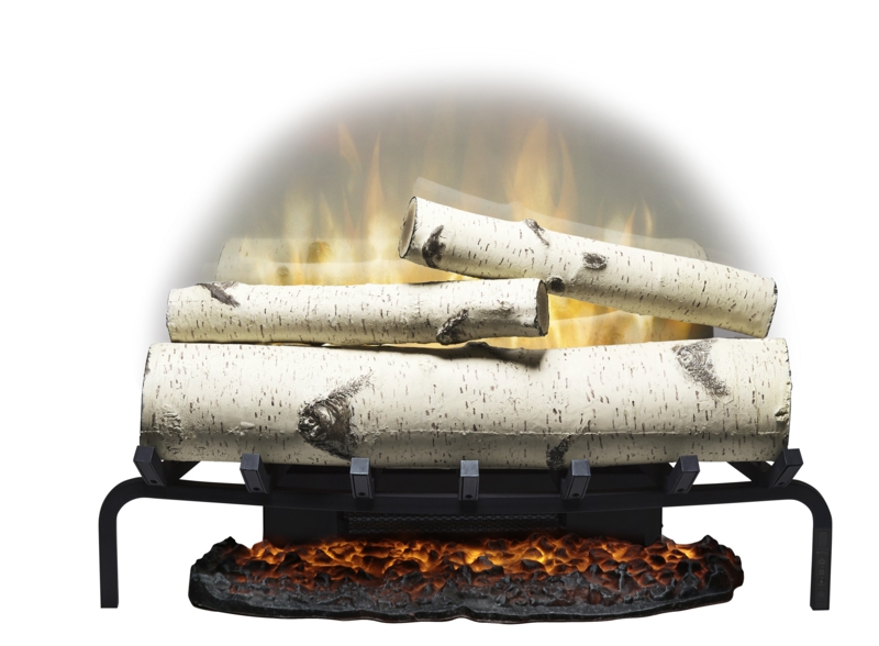Dimplex 25-in Revillusion Birch Electric Fireplace Log Set with Ashmat - 1,000 SQ FT