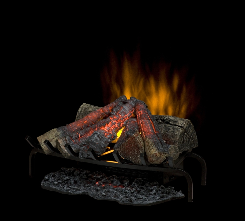 Dimplex 28-in Premium Electric Fireplace Log Set - Hand Finished Log Set - Realistic Flame, 400 SQFT