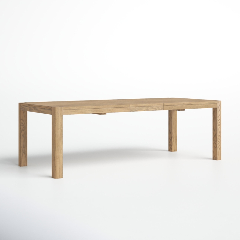 Ellette Extendable Solid Wood Base Dining Table