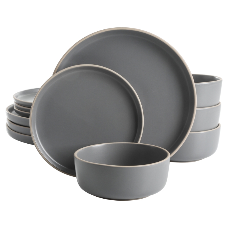 Everyday Essential 12 Piece Dinnerware Set, Service for 4