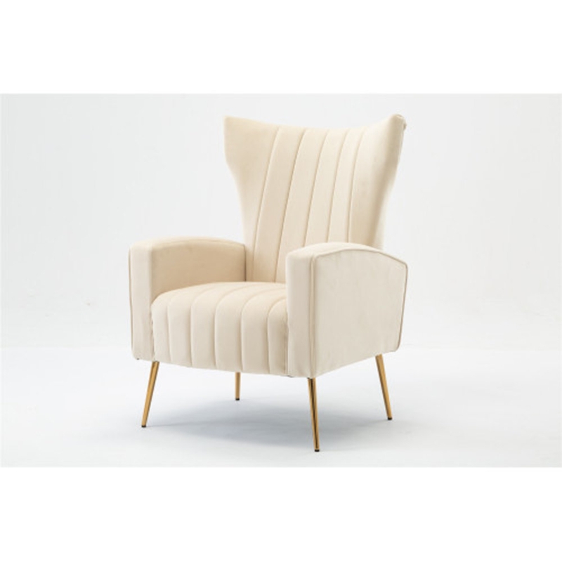 Evoy Velvet Accent Chair