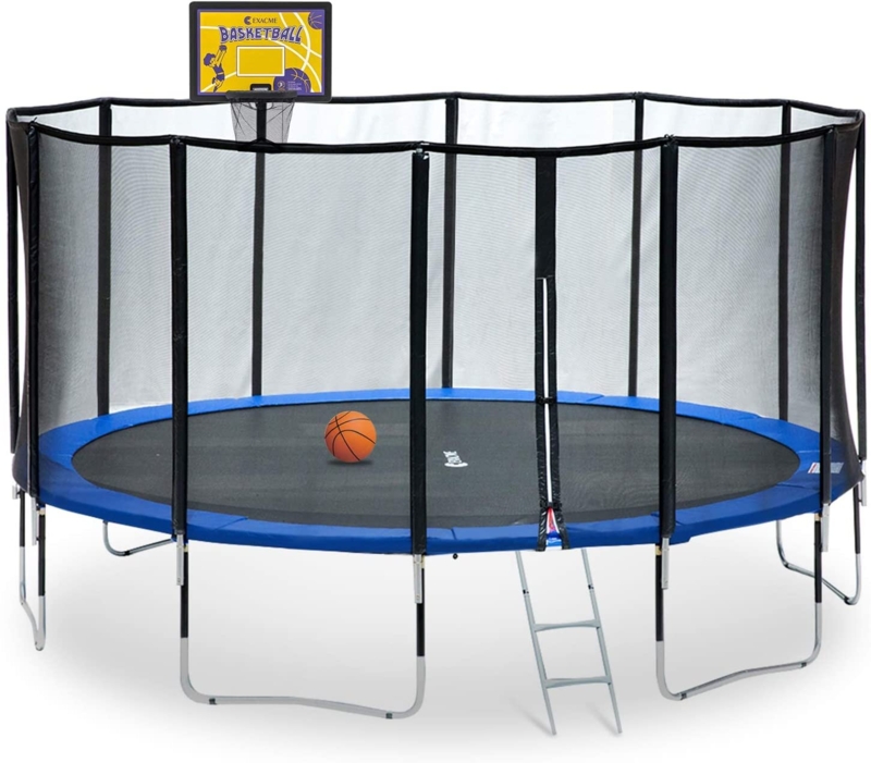 Exacme 15 Round Backyard Trampoline with Safety Enclosure