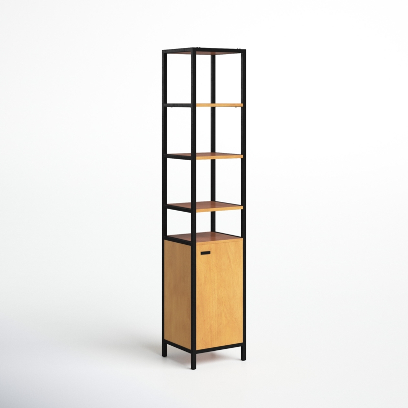 Ferris 84.25" H x 17" W Iron Standard Bookcase