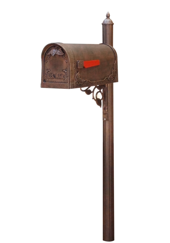 Floral Curbside Mailbox with Post Included