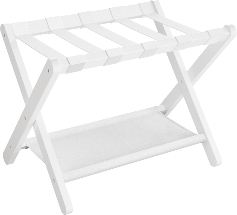 Folding Bamboo Luggage Rack