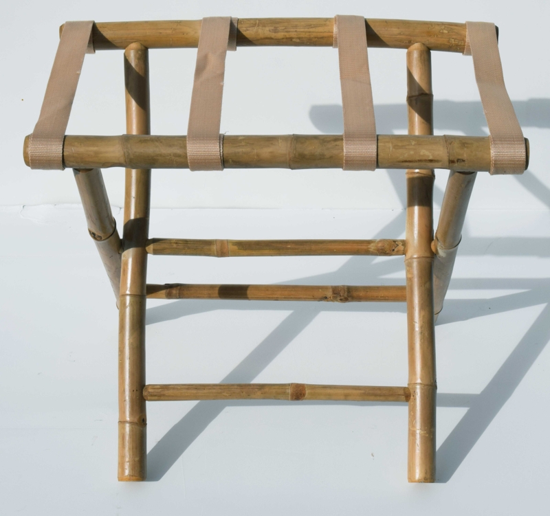Folding Bamboo Luggage Rack
