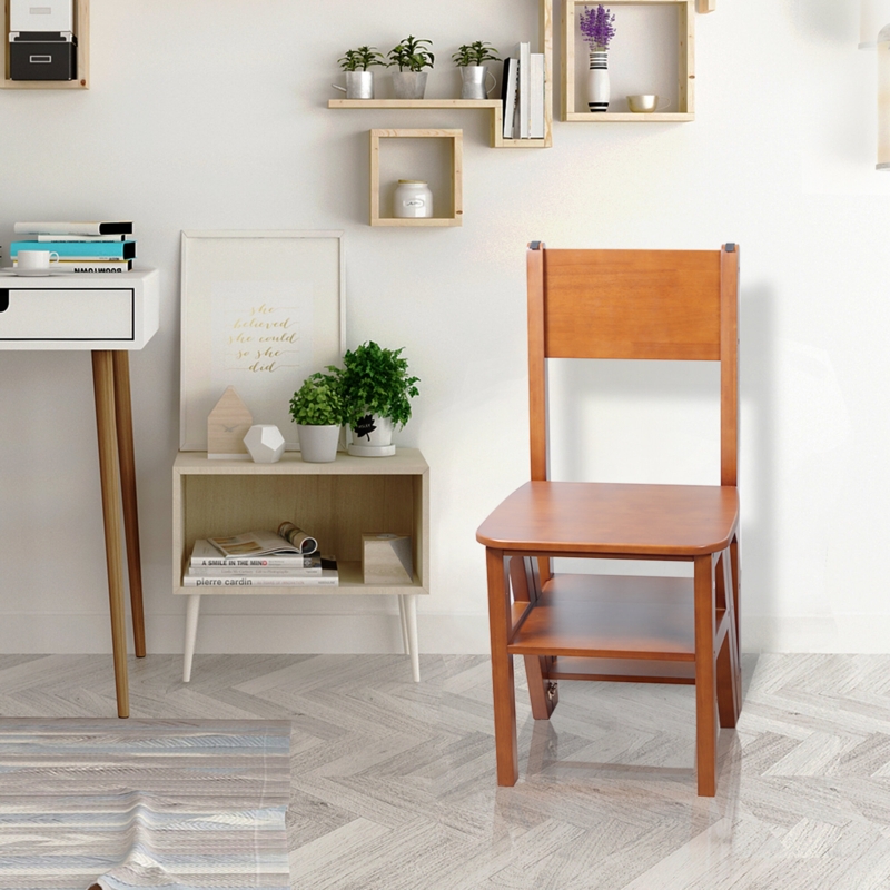 Gosport 4 - Step Wood Folding Step Stool