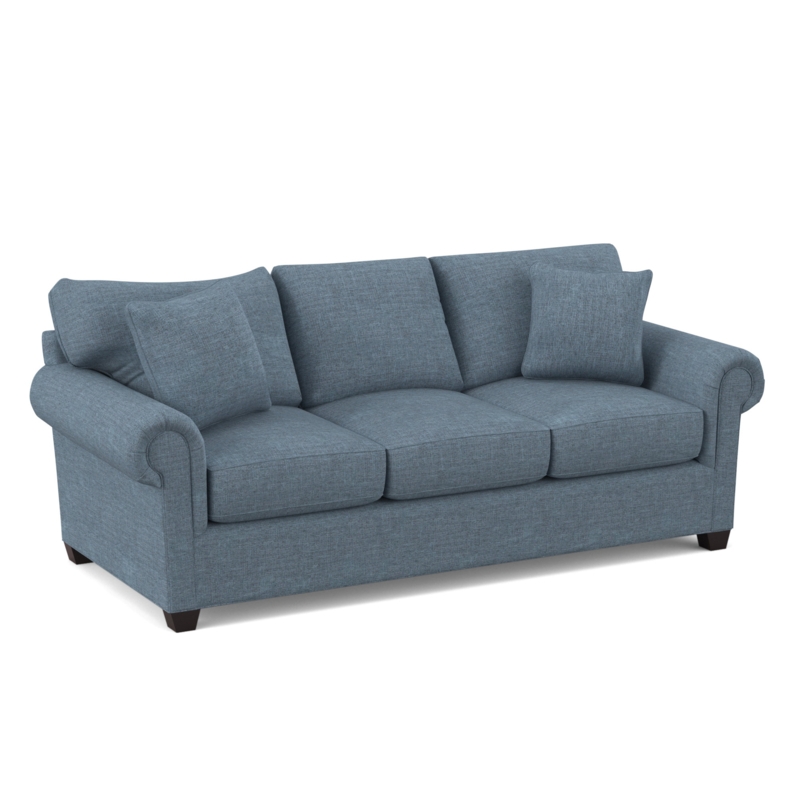 Grace 86" Round Arm Sofa with Reversible Cushions