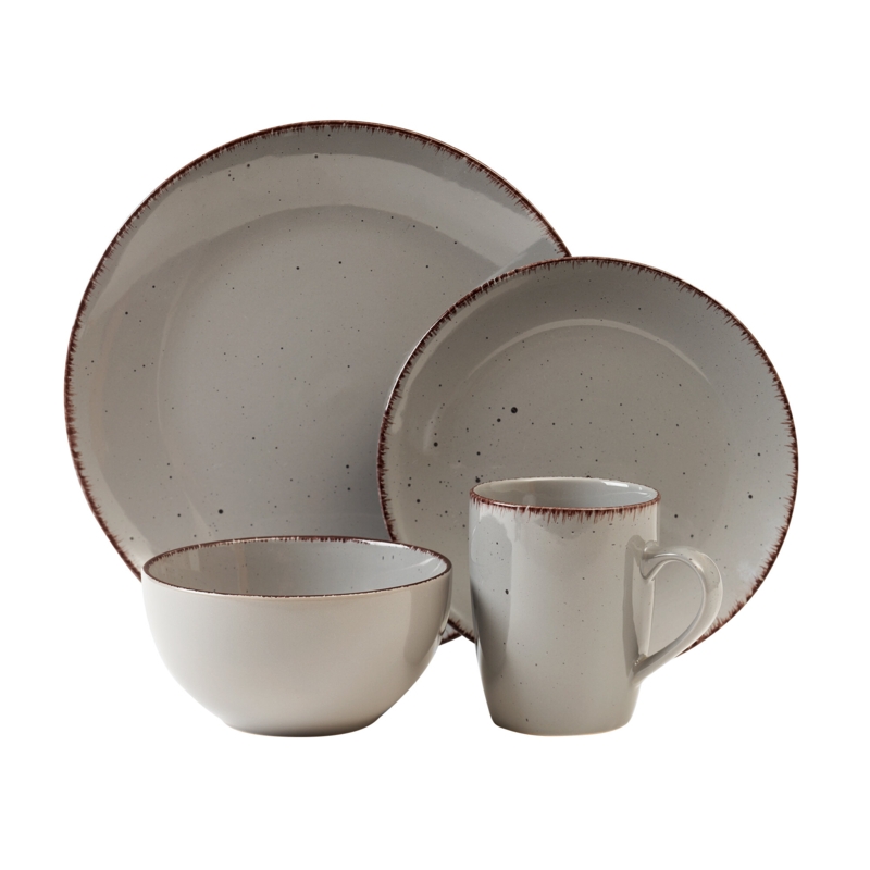 Gracie Oaks Ackler Stoneware Dinnerware Set - Service for 4