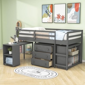 Full Low Loft Bed | Foter