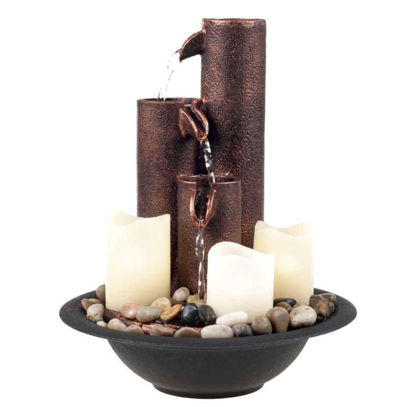 Indoor Weather Resistant Tabletop Fountain with Light