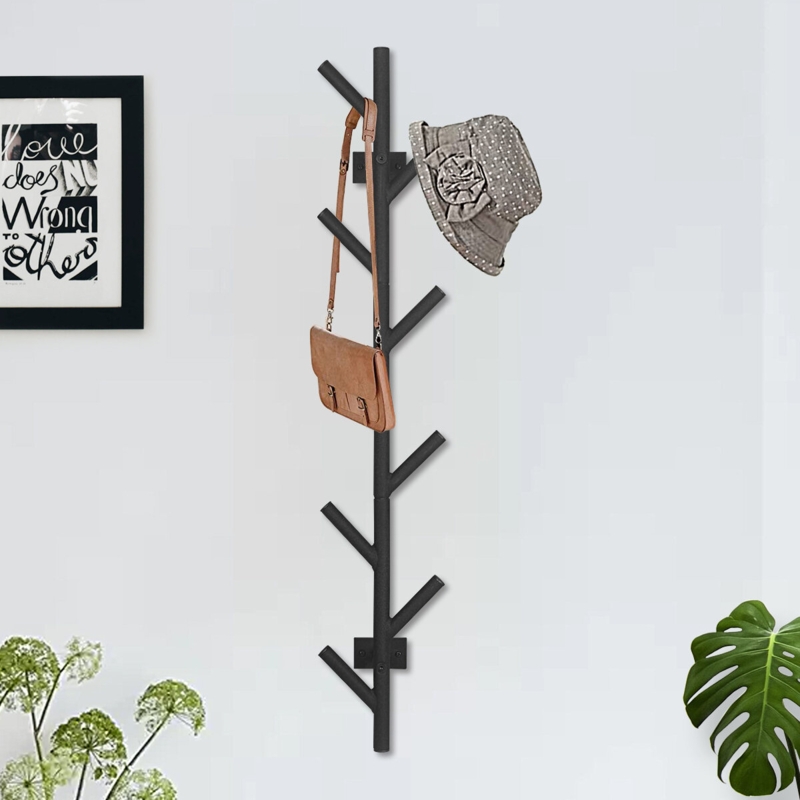 Iron Wall 9 - Hook Wall Mounted Coat Rack