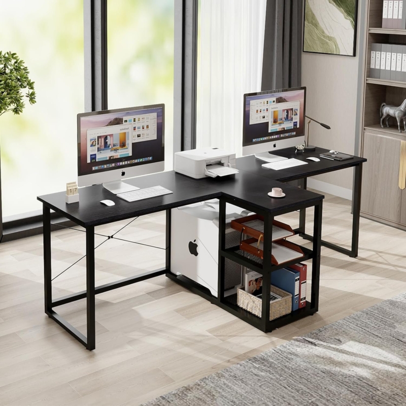 Corner Desk With Shelves - Foter