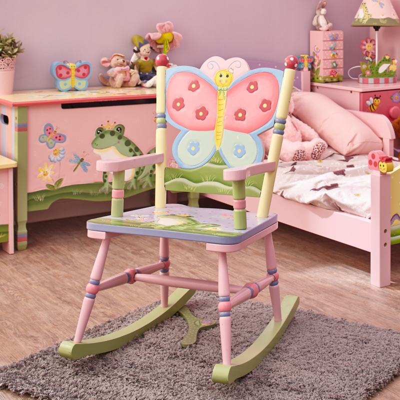 Magic Garden Kids 13.4'' Rocking Chair and Ottoman
