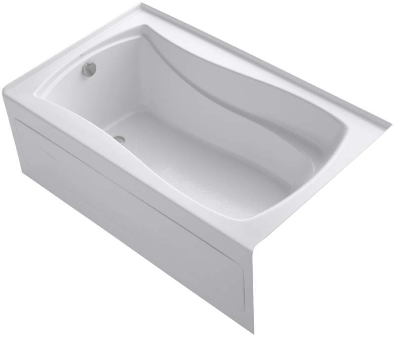 Mariposa 60" x 36" Alcove Soaking Acrylic Bathtub
