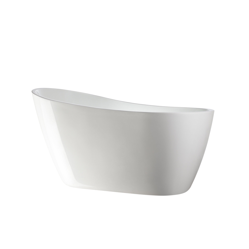 Maya 55" x 28" Freestanding Soaking Acrylic Bathtub
