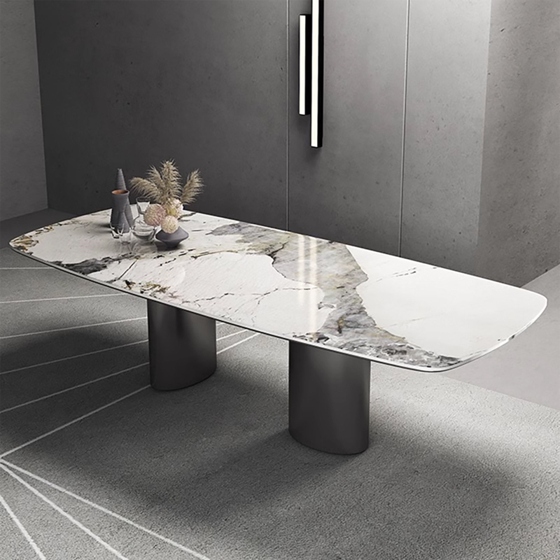 Mearlene Metal Base Dining Table