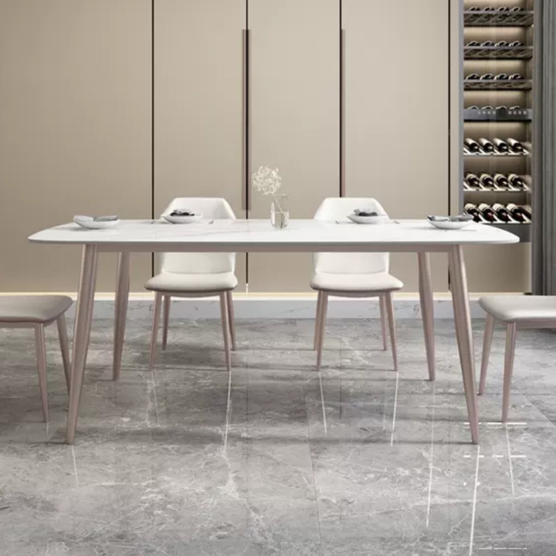 Metal Base Dining Table