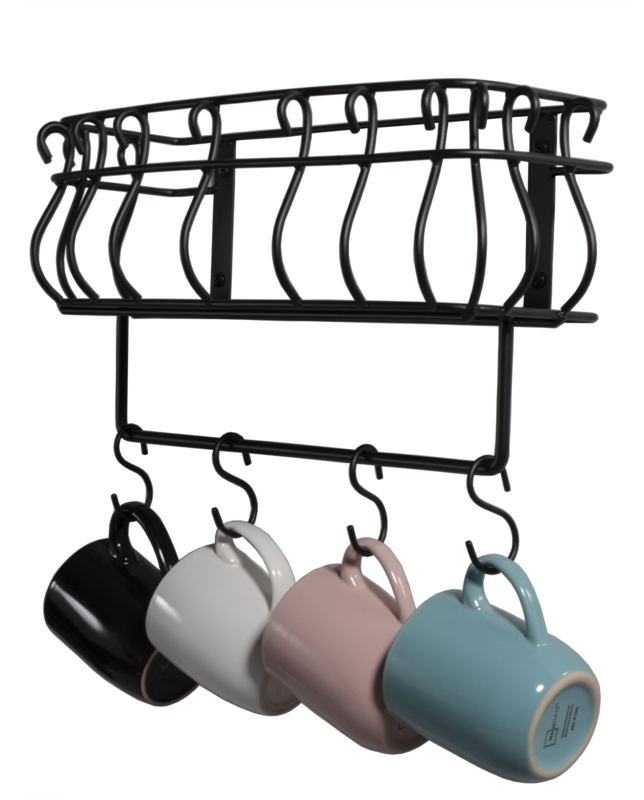 Metal Rectangle Wall Mounted Pot Rack