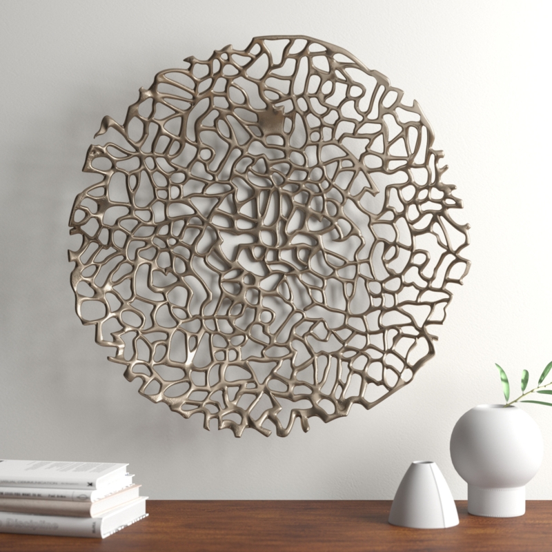 Modern Abstract Wall Decor on Metal