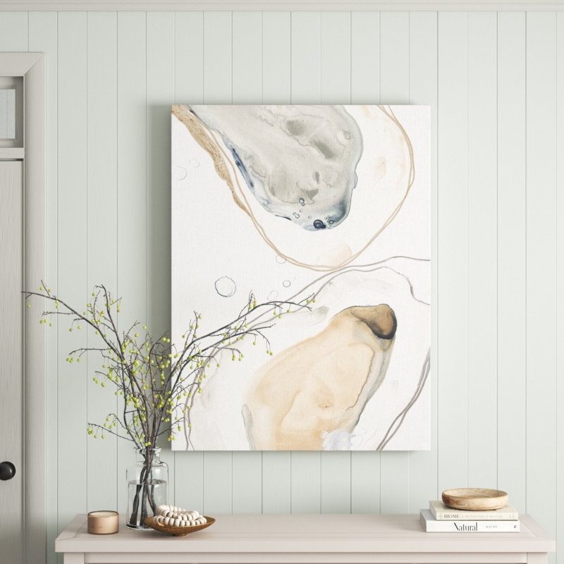" Ocean Oysters IV " Print on Canvas