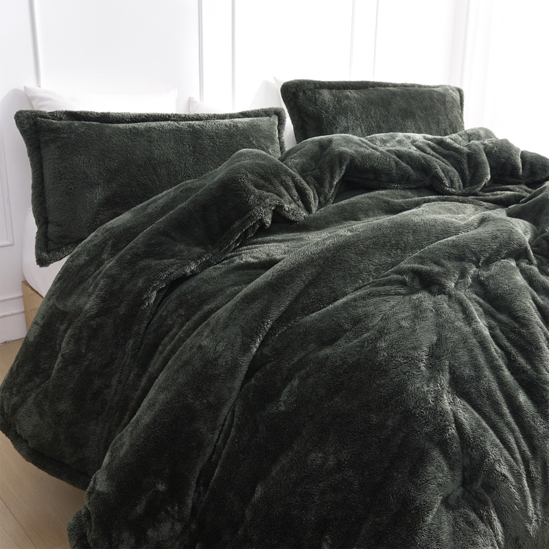 Original Plush Dark Forest Green Coma Inducer Oversized Comforter