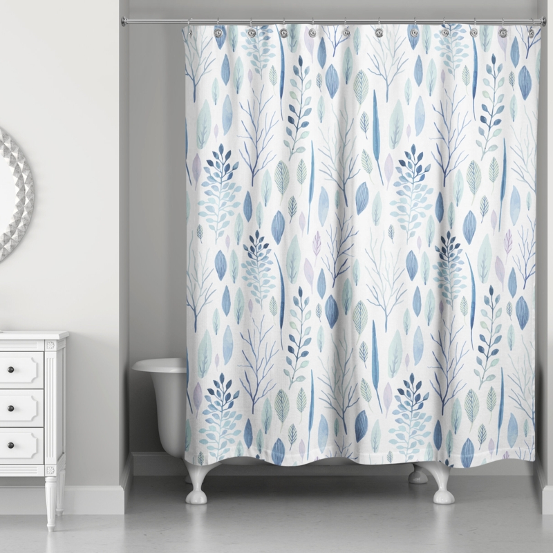 Perine Floral Single Shower Curtain
