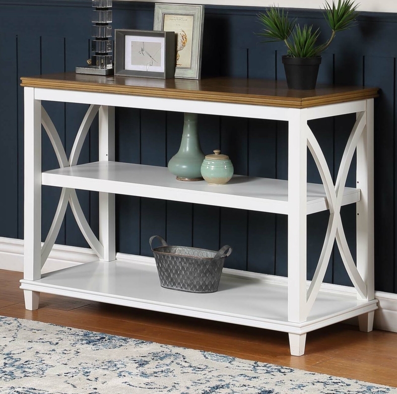 Pettegrow 42'' Console Table with Storage with Solid Wood Frame