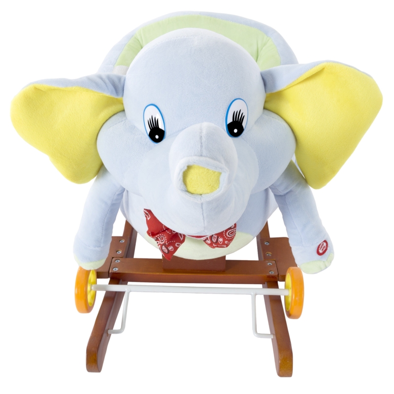 Plush Wooden Rocking Horse