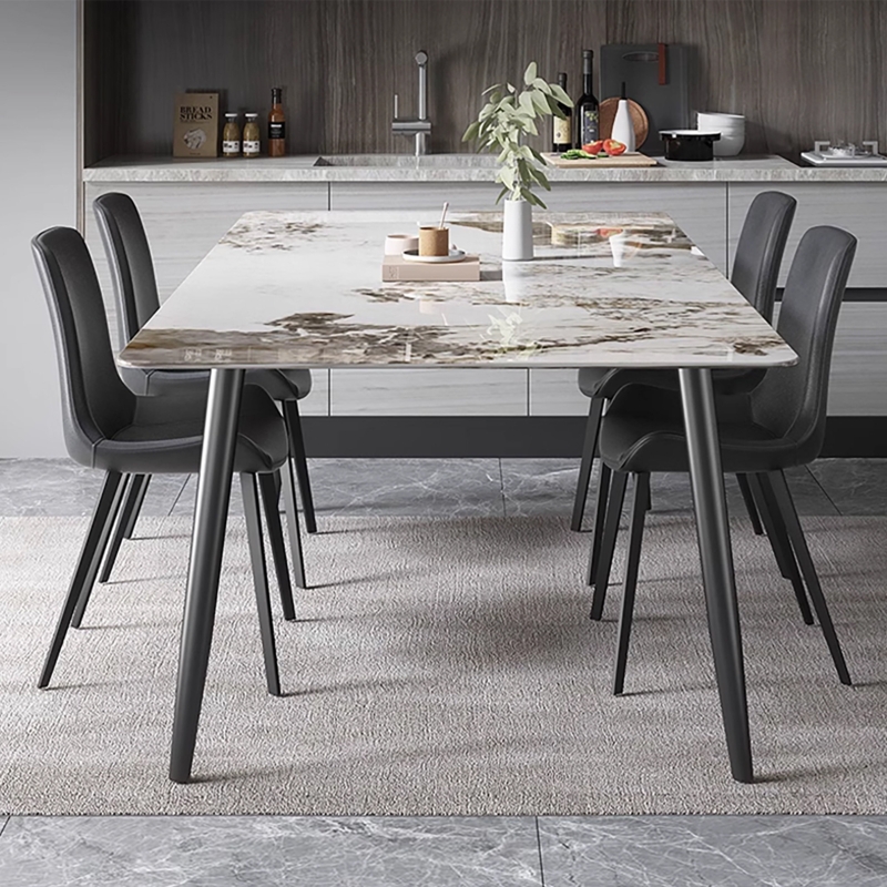 Rectangular 35.4'' W Faux Marble Dining Table