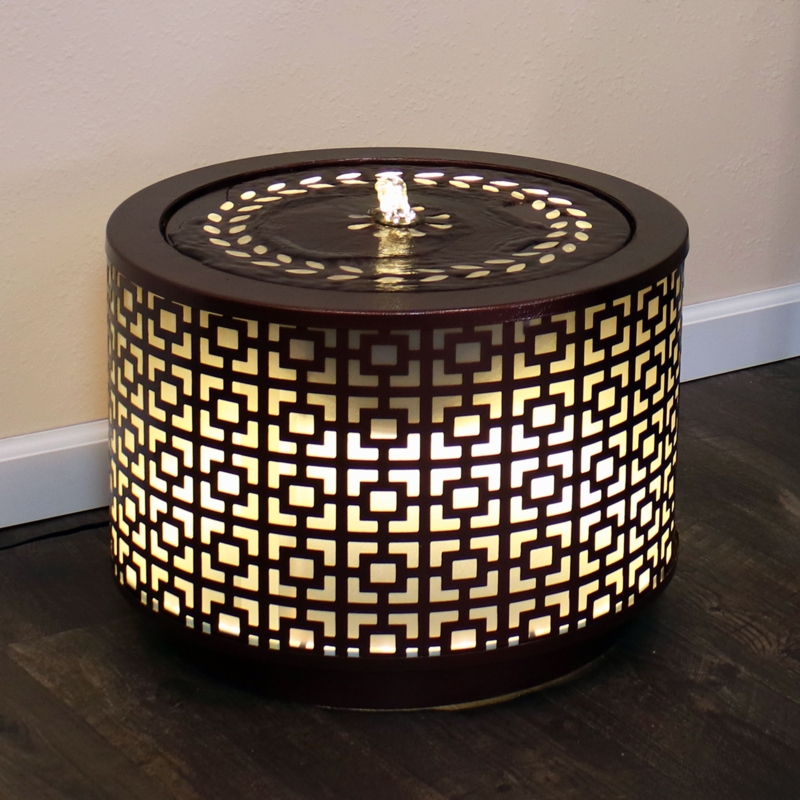Robrick Metal Weather Resistant Fountain with Light