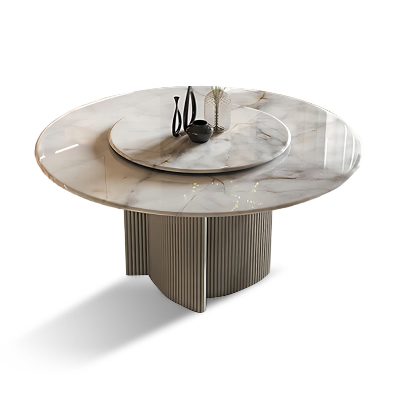 Round Marble Top Dining Table