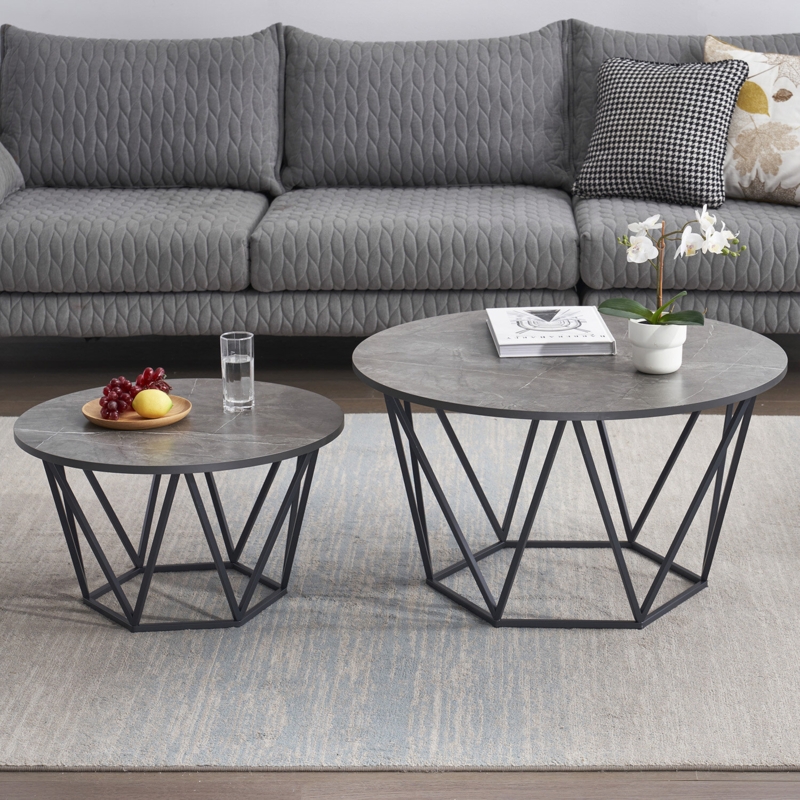 Sanyiah Frame 2 Piece Bunching Coffee Table Sets