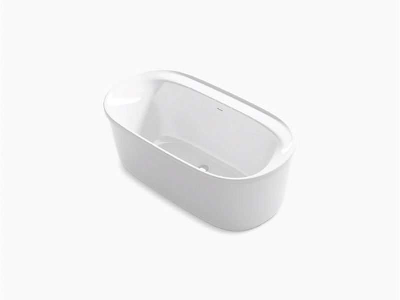 Spectacle 60.25" x 32.25" Freestanding Bath