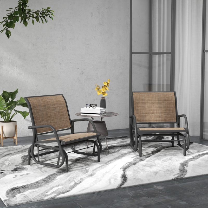 Steel Outdoor Glider Chair