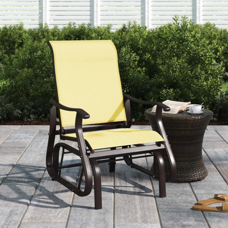 Steel Outdoor Glider Chair