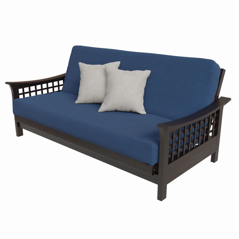 Trelli Upholstered Cushioned Futon And Mattress
